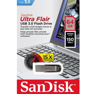 SanDisk Ultra Flair 64GB USB 3.0 SDCZ73-064G-G46