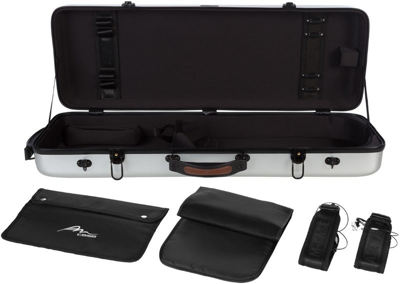 Fiberglass futerał altówkowy altówka Oblong 38-43 M-case Srebrny zdjęcie 6