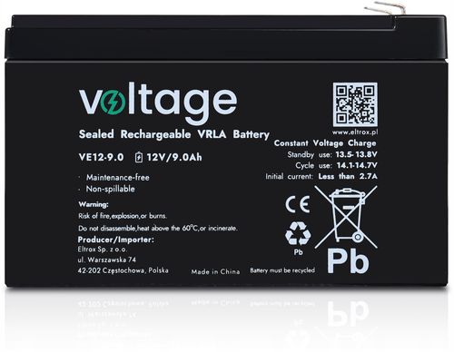 Akumulator AGM Voltage 12V 9Ah VE12-9.0 na Arena.pl