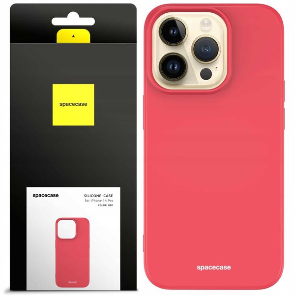 Spacecase Silicone Case Iphone 14 Pro Red zdjęcie 1