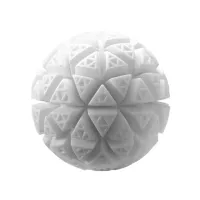 tenga geo glacier - innowacyjna kulista maszyna intymna, trojkątna tekstura