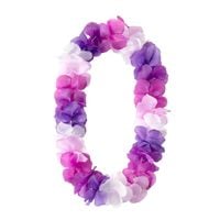 Naszyjnik hawajski fioletowy, 115 cm