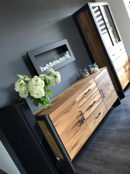 Witryna duża 3 Loft dąb dziki zdjęcie 7