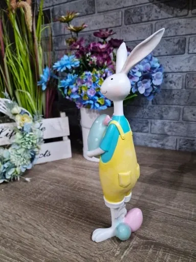 FIGURKA WIELKANOCNY ZAJĄC KRÓLIK Z PISANKĄ model X zdjęcie 6