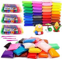 108 szt - Piankolina Glina Polimerowa Pianka Masa Plastyczna Plastelina