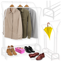 Półka wieszak metalowy stabilny wytrzymały stojący przedpokój garderoba