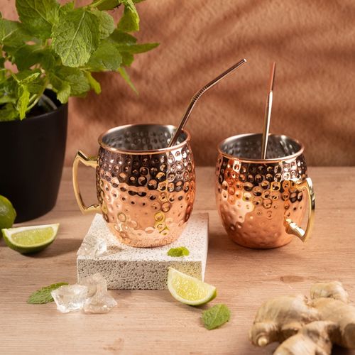 zestaw stalowych kubków 500ml do drinków moscow mule kinghoff kh-2000 na Arena.pl