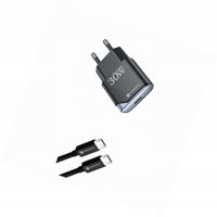 Ładowarka slim GaN 30W wejście USB-C z kablem 1,5m do iPhone 16 Pro Max