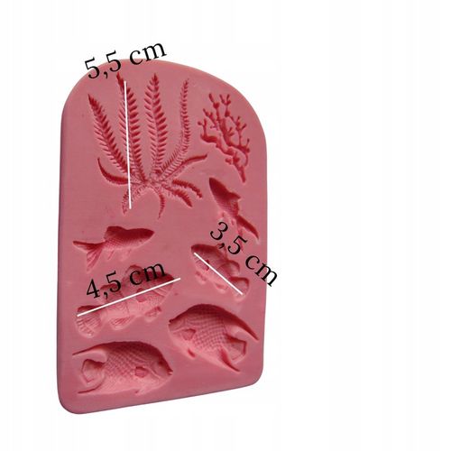 Forma silikonowa do masy cukrowej AKWARIUM Rybki na Arena.pl