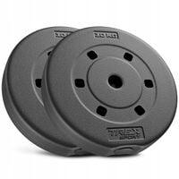 Zestaw obciążeń 2x10kg obciążenie bitumiczne talerz krążek 20kg Trex Sport