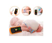 Profesjonalny pulsoksymetr dla niemowląt, dzieci i dorosłych 3w1 Alarmy