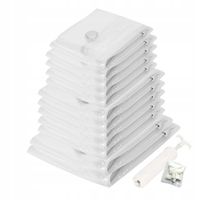 Worki Próżniowe Zestaw Rożne rozmiary 12 szt Pompka GRATIS