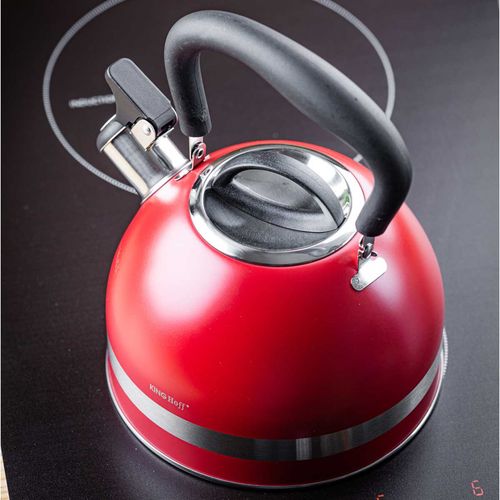 czajnik 1,8l z gwizdkiem kinghoff kh-1853 czerwony na Arena.pl