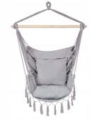 Fotel brazylijski wiszący RODOS 2 100x130 cm szary hamak