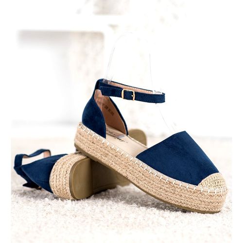 Granatowe Espadryle Na Platformie r.40 na Arena.pl