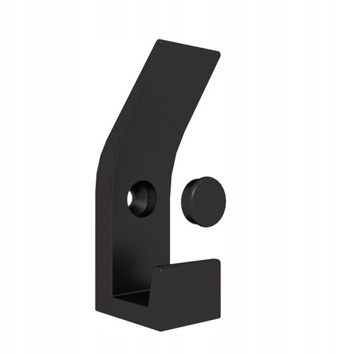 Wieszak ścienny haczyk na ubrania metalowy podwójny CZARNY loft 5 szt. na Arena.pl