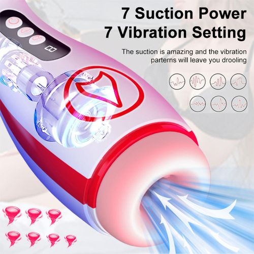 Masturbator - Vibrating  Masturbation Cup , 7 Suction Power, 7 Vibration Setting na Arena.pl