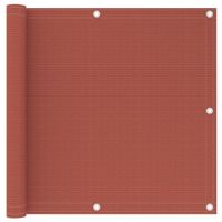 Parawan balkonowy, kolor terakota, 90x300 cm, HDPE