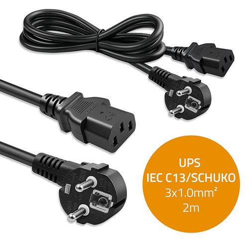 Qoltec kabel zasilający Schuko-IEC C13 2m na Arena.pl