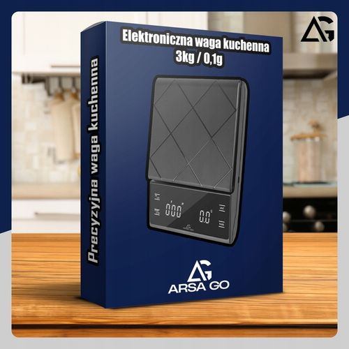 WAGA KUCHENNA PRECYZYJNA 3000g / 0,1g WYŚWIETLACZ LICZNIK DO PARZENIA na Arena.pl