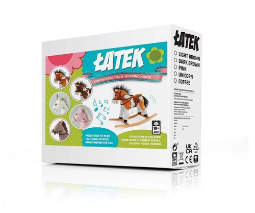 Koń na biegunach Łatek Pink na Arena.pl