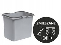 Kosz na odpady pojemnik do segregacji śmieci 15L