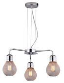 Gliva zwis 3x60W E27 chrom (bez żarówek) a60 (mm)