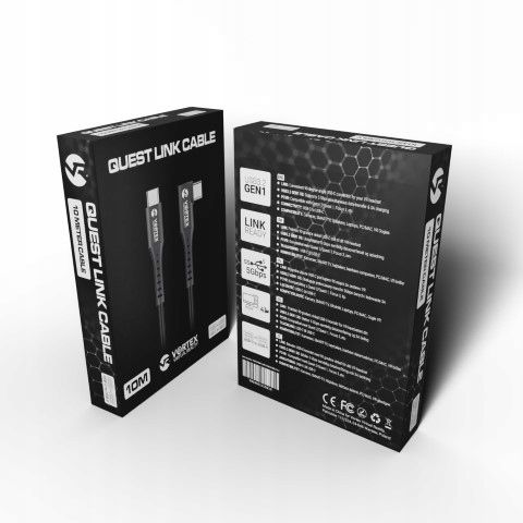 Kabel 10m od VortexVR USB-C do Meta Quest Link | do Quest 3S Quest 3 Quest zdjęcie 4