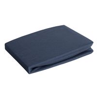 Prześcieradło na gumce JERSEY 90X200 granatowe