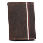 duży portfel męski z nubukowej skóry naturalnej