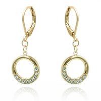 kolczyki ze stali szlachetnej pozłacanej angielskie zapięcie kst3105