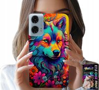 ETUI DO MOTOROLA G34 5G - KOLOROWE WZORY, WILK WATAHA SWORA CASE