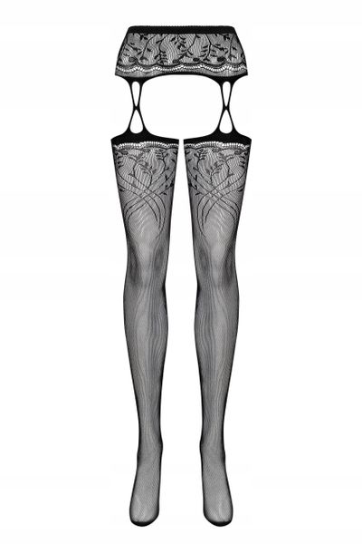 Pończochy z pasem S206 czarne S/M/L zdjęcie 5