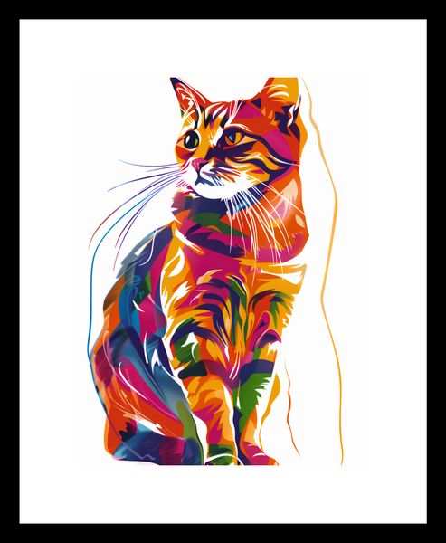 Plakat 15x20cm Nasycony Kot zdjęcie 3