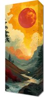 Obraz 20x50cm Dzika Rzeka Zmierzchem