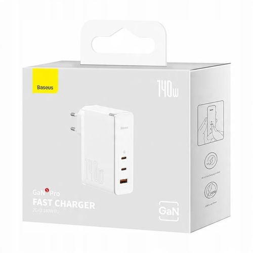 Baseus GaN5 Pro szybka ładowarka USB +2xUSB-C 140W na Arena.pl