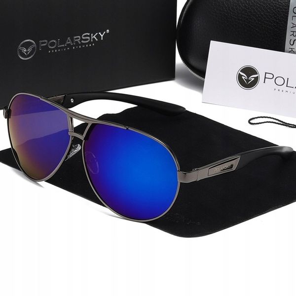 OKULARY Z POLARYZACJĄ UV400 AVIATOR POLARSKY zdjęcie 1