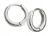 Kolczyki srebrne małe kółka zamykane na zatrzask KZ1