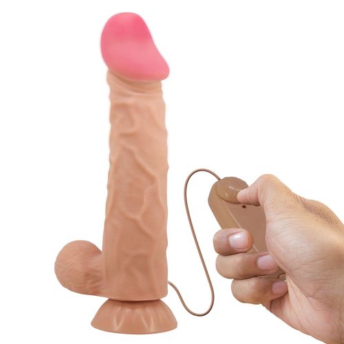 Baile - Sliding Skin 9,4'' Flesh Vibration Bendable Suction Base Tpr Abs na Arena.pl