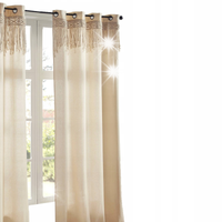 ZASŁONA GOTOWA z makramą BOHO styl 140x260 cm