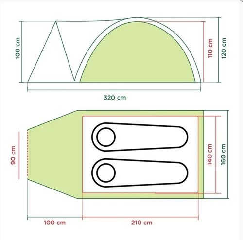Namiot turystyczny Coleman Darwin 2 Plus 2-osobowy na Arena.pl