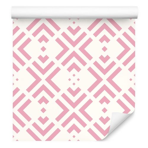 Tapeta Ścienna RÓŻOWY Wzór GEOMETRYCZNY Abstrakcja na Arena.pl