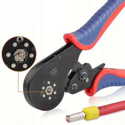 ZACISKARKA PRASKA DO TULEJEK KONEKTORÓW KABLI 0,08 -16 ² SZEŚCIOKĄTNA na Arena.pl