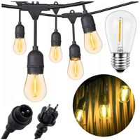 GIRLANDA ŚWIETLNA LAMPKI OGRODOWE SZNUR ŁAŃCUCH 5M