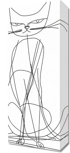 Obraz 20x50cm Kot Linijny zdjęcie 1