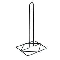Stojak na Ręcznik Papierowy Czarny Mat Loft - Metalowy Stojak Kuchenny Wolnostojący Stabilny 15x13,5x29,5cm H24164