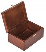 DREWNIANE PUDEŁKO 22x16x10,5 szkatułka ORZECH eko