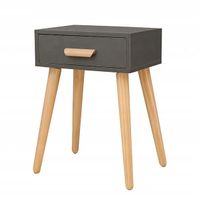 Szafka nocna ModernHome WYJ-085 GREY 40 x 30 x 57 cm szara