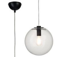 Wisząca lampa Tonda ST-8722P-M black Step kula ball przezroczysta