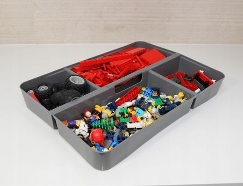 Pojemnik 15,5 l pudełko na klocki lego przezroczysty organizer z na Arena.pl
